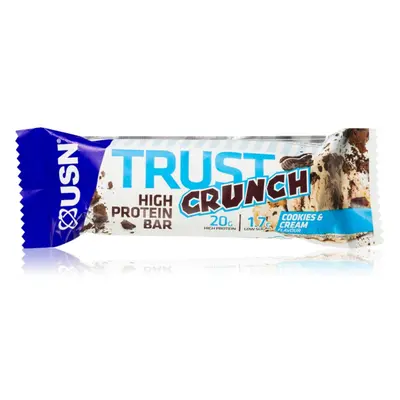 USN Trust Crunch proteinová tyčinka příchuť Cookies & Cream 60 g