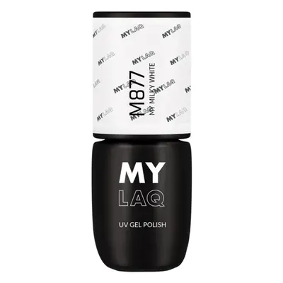 MYLAQ UV Gel Polish gelový lak na nehty odstín My Milky White 5 ml