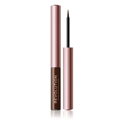 Makeup Revolution Super Flick tekuté oční linky odstín Brown 2,4 ml