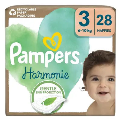 Pampers Harmonie Size 3 jednorázové pleny 6-10 kg 28 ks