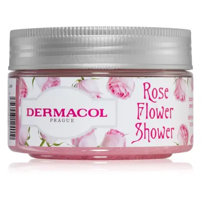 Dermacol Flower Care Rose cukrový tělový peeling 200 g