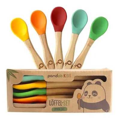 Pandoo Bamboo Spoon Set lžička pro děti 5 ks