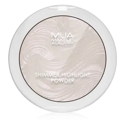 MUA Makeup Academy Shimmer kompaktní pudrový rozjasňovač odstín Peach Diamond 8 g