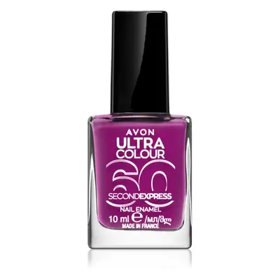 Avon Ultra Colour 60 Second Express rychleschnoucí lak na nehty odstín Grape Escape 10 ml