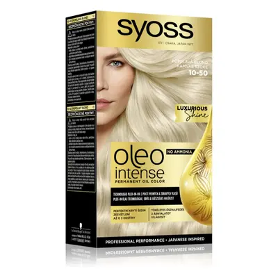 Syoss Oleo Intense permanentní barva na vlasy s olejem odstín 10-50 Popelavá blond 1 ks