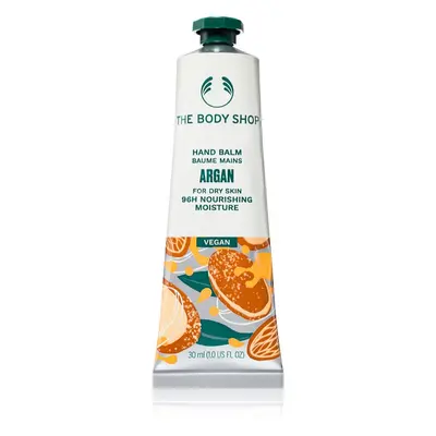 The Body Shop Argan Hand Balm hydratační krém na ruce a nehty 30 ml