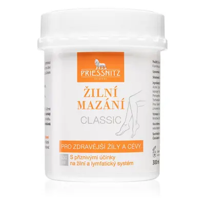 Priessnitz Classic masážní krém s příznivými účinky na žilní a lymfatický systém 300 ml