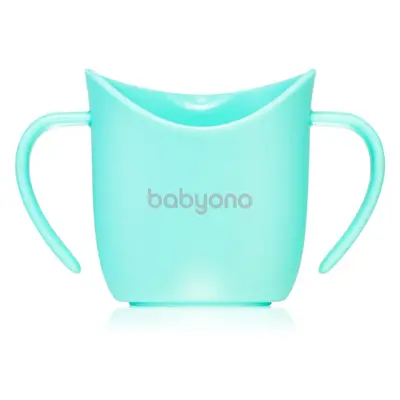 BabyOno Be Active Ergonomic Training Cup tréninkový hrnek s držadly Mint 6 m+ 120 ml