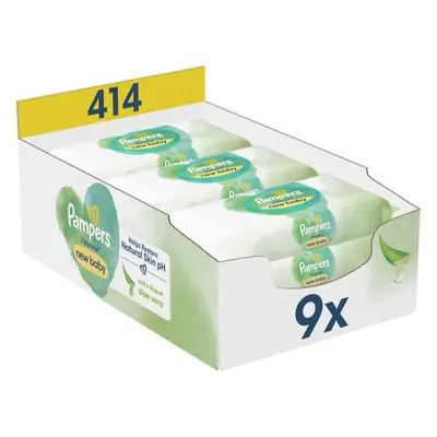 Pampers Harmonie New Baby vlhčené čisticí ubrousky pro děti 414 ks