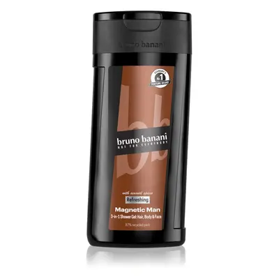 Bruno Banani Magnetic Man parfémovaný sprchový gel 3 v 1 pro muže 250 ml