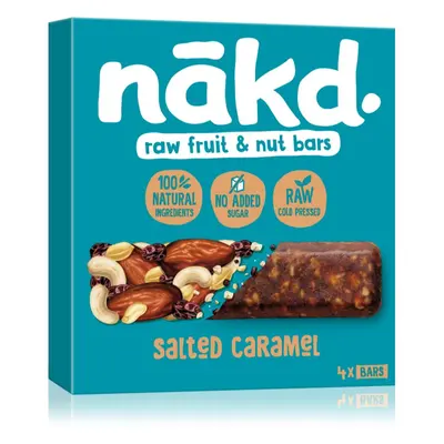 nākd. Salted Caramel ovocná tyčinka s ořechy 4x35 g