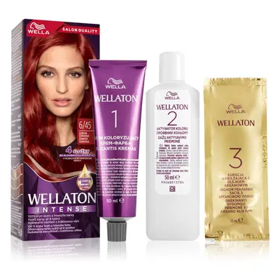 Wella Wellaton Intense permanentní barva na vlasy s arganovým olejem odstín 6/45 Red Passion 1 k