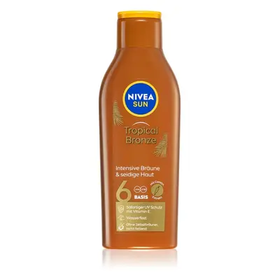 NIVEA SUN Tropical Bronze mléko na opalování s karotenem SPF 6 200 ml