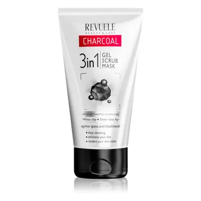 Revuele Charcoal 3in1 čisticí gel 3 v 1 s aktivním uhlím 150 ml