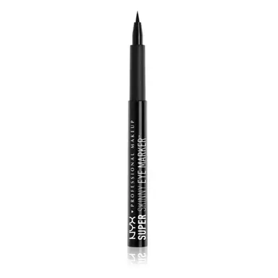 NYX Professional Makeup Super Skinny Eye Marker linka na oči ve fixu odstín Carbon Black 1.1 ml