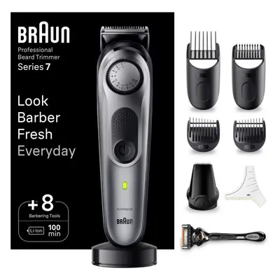 Braun Series 7 BT7420 zastřihovač vousů + holičské nástroje