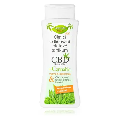 Bione Cosmetics Cannabis CBD čisticí a odličovací pleťové tonikum s CBD 255 ml