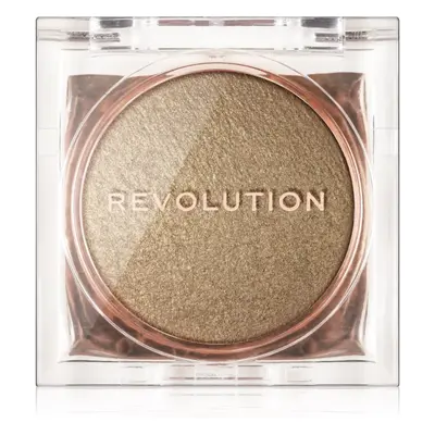 Makeup Revolution Beam Bright kompaktní pudrový rozjasňovač odstín Golden Gal 2,45 g