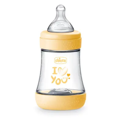 Chicco Perfect 5 kojenecká láhev 0 m+ Slow Flow Yellow 150 ml