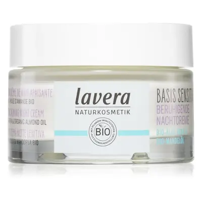 Lavera Basis Sensitiv zklidňující noční krém bez parfemace 50 ml