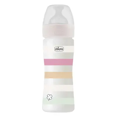 Chicco Well-being Colors kojenecká láhev Girl 2 m+ 250 ml