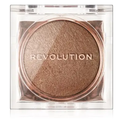 Makeup Revolution Beam Bright kompaktní pudrový rozjasňovač odstín Bronze Baddie 2,45 g