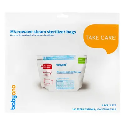 BabyOno Take Care Microwave Steam Sterilizer Bags sterilizační sáčky do mikrovlnné trouby 5 ks