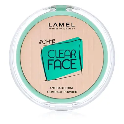 LAMEL OhMy Clear Face kompaktní pudr s antibakteriální přísadou odstín 405 Sand Beige 6 g