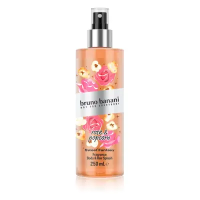 Bruno Banani Sweet Fantasy Rose & Popcorn parfémovaný tělový sprej na tělo a vlasy pro ženy 250 