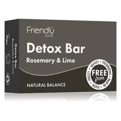 Friendly Soap Detox Bar Rosemary & Lime přírodní mýdlo 95 g