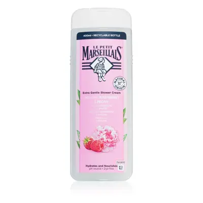 Le Petit Marseillais Raspberry & Peony Bio krémový sprchový gel 400 ml