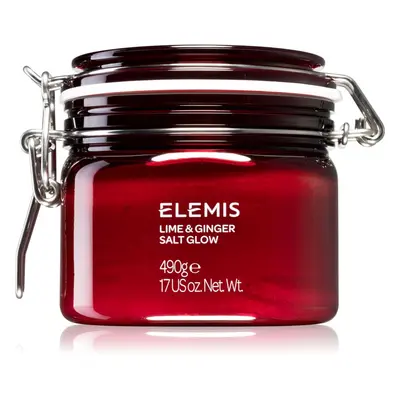 Elemis Body Exotics Lime and Ginger Salt Glow povzbuzující tělový peeling 490 g