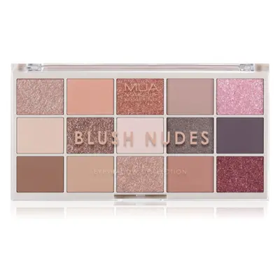 MUA Makeup Academy Professional 15 Shade Palette paletka očních stínů odstín Blush Nudes 12 g