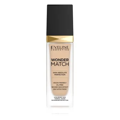 Eveline Cosmetics Wonder Match dlouhotrvající tekutý make-up s kyselinou hyaluronovou odstín 10 