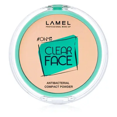 LAMEL OhMy Clear Face kompaktní pudr s antibakteriální přísadou odstín 402 Vanilla 6 g