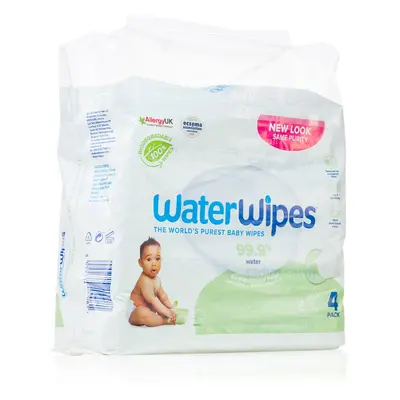 Water Wipes Baby Wipes Soapberry 4 Pack dětské jemné vlhčené ubrousky 4x60 ks