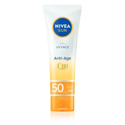 NIVEA SUN pleťový krém na opalování proti vráskám Q10 SPF 50 50 ml