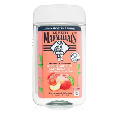 Le Petit Marseillais White Peach & Nectarine Bio jemný sprchový gel 250 ml