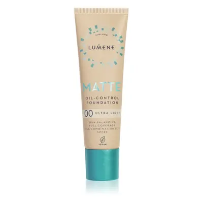 Lumene Matte Oil-Control matující make-up SPF 20 odstín 00 Ultra Light 30 ml