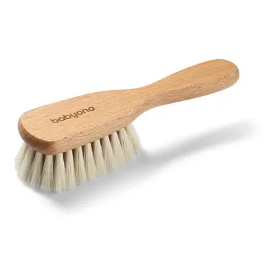 BabyOno Take Care Brush with Natural Bristles kartáč na vlasy pro děti od narození 1 ks