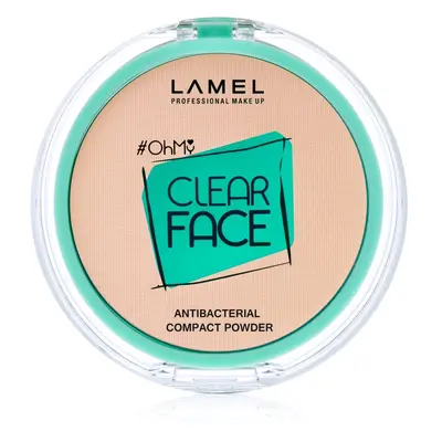 LAMEL OhMy Clear Face kompaktní pudr s antibakteriální přísadou odstín 401 Light Natural 6 g