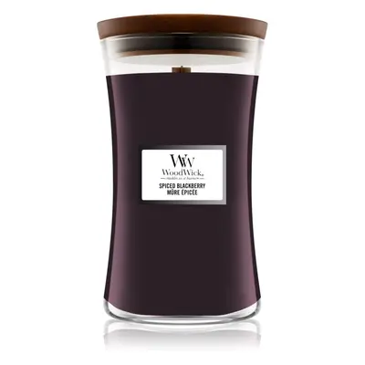 Woodwick Spiced Blackberry vonná svíčka s dřevěným knotem 609,5 g