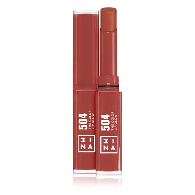 3INA The Color Lip Glow hydratační rtěnka s leskem odstín 504 - Medium, nude taupe 1,6 g