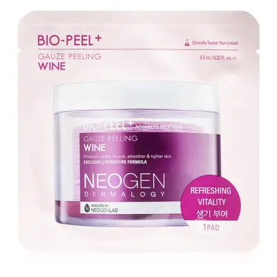 Neogen Dermalogy Bio-Peel+ Gauze Peeling Wine peelingové pleťové tamponky pro vyhlazení pleti a 