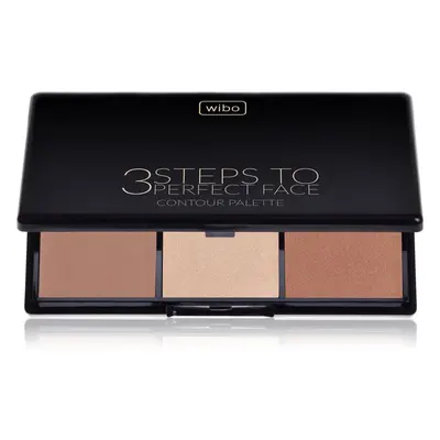 Wibo 3 Steps To Perfect Face Dark konturovací paletka na obličej 10 g