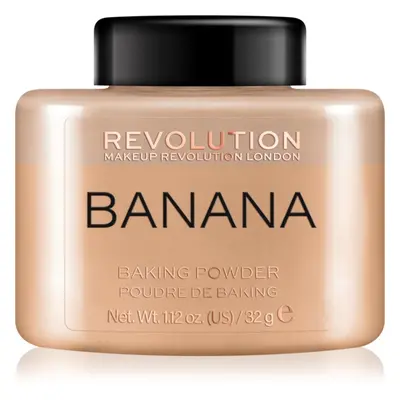 Makeup Revolution Baking Powder sypký pudr odstín Banana 32 g