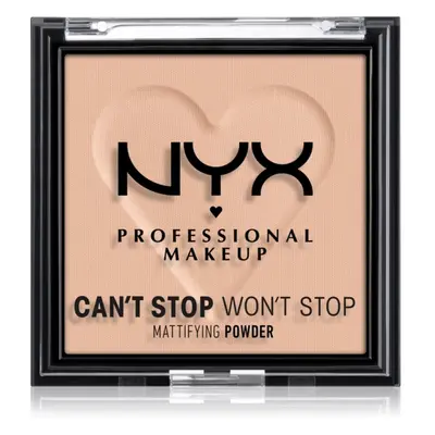 NYX Professional Makeup Can't Stop Won't Stop Mattifying Powder matující pudr odstín 04 Meduim 6