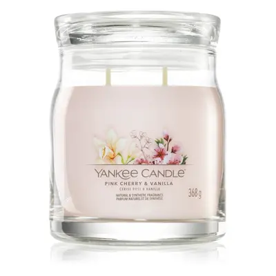 Yankee Candle Pink Cherry & Vanilla vonná svíčka Signature 368 g