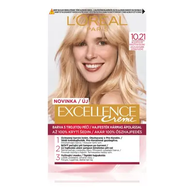 L’Oréal Paris Excellence Creme barva na vlasy odstín 10.21 Very Light Pearl Blonde 1 ks