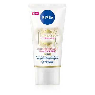 Nivea Cellular Luminous 630 krém na ruce proti pigmentovým skvrnám SPF 15 50 ml